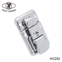 Verrouillage de coffre à bascule de haute qualité, quincaillerie avec verrouillage à bascule en argent galvanisé, robuste, petit accessoire certifié haut de gamme, pièces, HC252