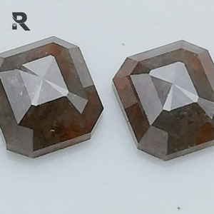 เครื่องประดับเพชรแนวชนบท3.06 CT ประดับลูกพีชสีเทาทรงหลวมจากธรรมชาติสำหรับ6.3x6.9x3.2mm ที่ผ่านการรับรองจากร้าน & IGI - Product Image 2