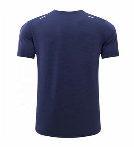 Camiseta de compresión personalizada de poliéster de manga corta, peso ligero, ajustada, para correr, Fitness, para hombre, camiseta de gimnasio para hombre - Product Image 2