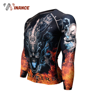 Personnalisé Full Sublimé <span class=keywords><strong>MMA</strong></span> Rash Guard Manches Longues - Product Image 2