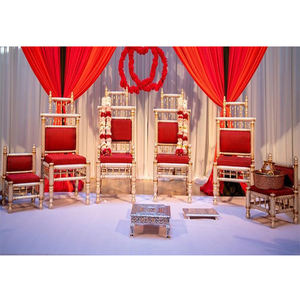 Ensemble de chaises en bois sculpté indien pour mariage, ensemble de chaises, Sankheda, commandes en bois, personnalisées - Product Image 1
