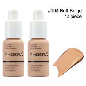 <span class=keywords><strong>PHOERA</strong></span> 2PCS Maquillaje Base líquida Impermeable Control de aceite Maquillaje Base mate - Product Image 4
