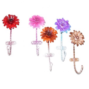 Welcome to Pick and Buy in Our Store Iron <b>Hooks</b> Flower Shape Hangers Antique and Unique <b>for</b> Wall Iron <b>Hooks</b> Handmade - Product Image 1