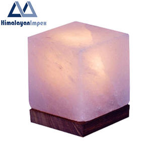 Lámpara de sal rosa del Himalaya al por mayor de alta calidad con base de madera pura y natural para hoteles para el cuidado de la salud - Product Image 6