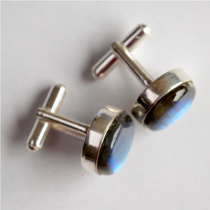 Mont Blank Accessoires de Moto-Perles de Labradorite 10mm Porte-clés Tie Cufflink Sets & Bracelet pour Mariage ou Cadeau - Product Image 6