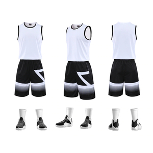 Men's Basketball <b>Jersey</b> Set Sleeveless <b>White</b> Tank Top Black <b>Shorts</b> Geometric Print Moisture Wicking Quick Dry Breathable Regular - Product Image 4
