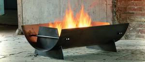 Brasero rond en métal de fabrication indienne avec anneau en fer pour les fêtes de jardin en plein air, au prix de gros - Product Image 4