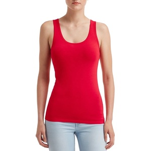 Ustom-Camiseta sin mangas de secado rápido para mujer, chaleco de gimnasio de color sólido, se vende - Product Image 4
