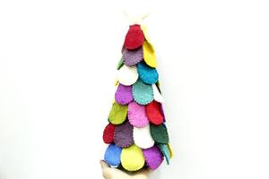 Árboles de Navidad de fieltro hechos a mano Decoración única para el hogar Decoraciones navideñas - Product Image 4