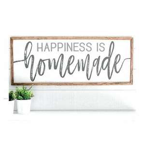 Panneau de signalisation en bois Vintage de conception classique pour la cuisine THÉ CUISINE Panneau en bois écologique fait à la main Planche de cuisine rentable - Product Image 6