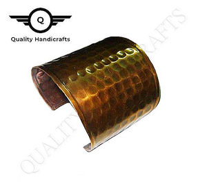 Brazalete de Latón Chapado en Oro de Alta Calidad para Mujer, Estilo Clásico y Moderno, Fabricante de la India - Product Image 4