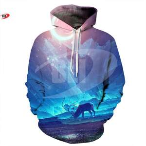 เสื้อฮู้ดผู้ชายผ้าโพลีเอสเตอร์100% มีฮู้ดพิมพ์ซับลิเมชันสำหรับกีฬาฤดูหนาวออกแบบโลโก้ได้ตามต้องการ - Product Image 5