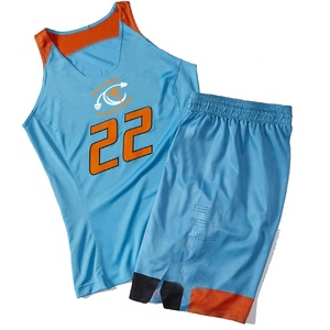 Vente en gros Ensemble de maillots de basket-ball réversibles grande taille uniformes noirs respirants - Product Image 1