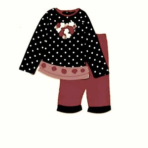 Niñas Niños Verano Primavera Estilo Top Shorts 2PCs Set 100% Algodón Impresión digital Daisy Apparel EN LA India - Product Image 3