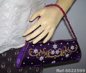 <b>Wedding</b> Evening <b>Clutch</b> Women Hand Embroidery Handmade Satin Envelope Shape Fashionable Purse - Product Image 3