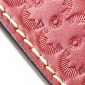 OEM Factory Product Hot Selling Rich Grain Red <b>Leather</b> Sheath for Fixed Blade Full Tang Knives - Product Image 4