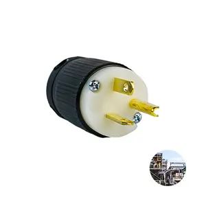 Elektrische Plug 5-20P 20A 125V Ac Grond Plug Voor Industriële Apparatuur