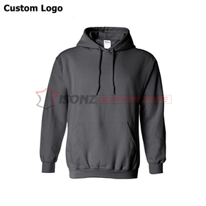 Chaqueta con capucha y cremallera de poliéster pesado para hombre, sudadera de alta calidad con capucha, diseño forrado con estampado de sublimación OEM, patrón sólido - Product Image 1