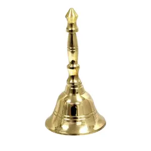 Hand Bell Made of Brass Material handle and bell both use decor of table from Tmoha Corporation