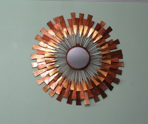 Hot Vantage Moderne Fantaisie Luxe Qualité supérieure Unique Rond fantaisie miroir fantaisie fer chaud look designer miroir mural pour un usage domestique - Product Image 6