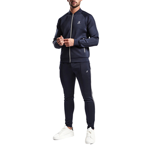 ชุดวอร์มมีซิปสำหรับผู้ชายชุดกีฬาพิมพ์ลายแห้งเร็วสำหรับยิมฤดูหนาวไซส์ใหญ่พิเศษ - Product Image 1