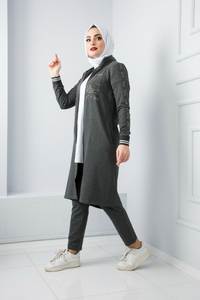 Nouvelle saison femmes vêtements islamiques Abaya caftan tunique dubaï arabe musulman mode islamique qualité turque - Product Image 6