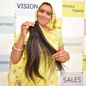 Extensiones de Cabello Humano Natural Virgen Negro Liso de Visón, con Cutícula Alineada, Paquetes de Cabello Humano Crudo de Proveedor Indio, Estilos de Cabello Humano - Product Image 2