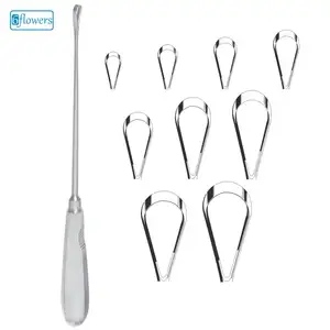 Curette utérine manuelle avec Récamier en acier inoxydable malléable pointu de 26cm et 10.25mm Fig.00 - Product Image 1