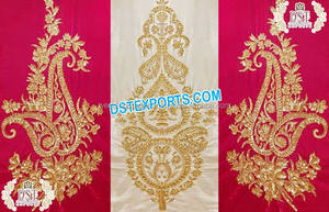 Telón de Fondo Phulkari Hecho a Mano para Bodas Punjabi, Cortinas Bordadas Phulkari para Bodas, Compre Telones de Fondo Phulkari para Bodas - Product Image 3