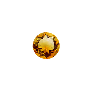 Piedras Preciosas Sueltas de Citrino Natural con Corte Brillante Redondo, Cristales de Cuarzo Amarillo Dorado Facetados, Paquete para Anillo Solitario Personalizado - Product Image 1