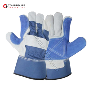 ถุงมือหนังวัวแบบแยกตรงจากแคนาดาถุงมือนิรภัยในการทำงาน - Product Image 6