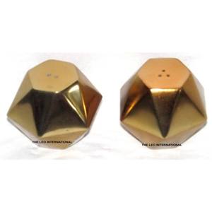 Ensemble de 2 salières et poivrières en acier inoxydable, finition argentée brillante, texture martelée, vente directe d'usine - Product Image 5