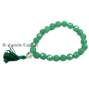 Best Price <b>Crystal</b> Green Aventurine Faceted Power <b>Bracelets</b> for Sale & Semi Precious Stone Exporter - Product Image 1