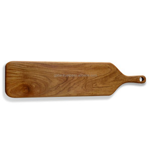 Planche à découper en bois de teck massif longue et faite à la main Paddle Premium Hopping Block - Product Image 2