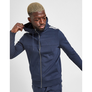 Chándal de Forro Polar Personalizado OEM, 100% Poliéster, Sudadera con Cremallera de Marca Privada para Hombre, Manga Corta, Corte Ajustado, Tallas Grandes, Invierno - Product Image 2