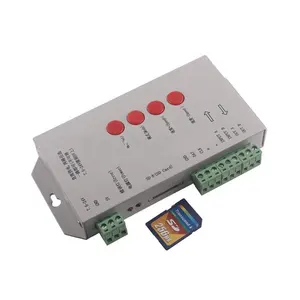 T1000S 128 Sd-kaart Controller,DC5 ~ 24V, voor WS2801 WS2811 WS2812B LPD6803 Led 2048 Strip Licht Lamp Controller
