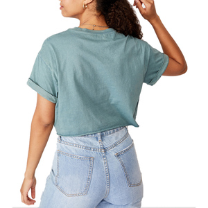 T-shirts unisexes noirs personnalisables en coton et polyester, col rond, grande taille, avec logo imprimé, pour femmes – Nouvelle collection en promotion - Product Image 3