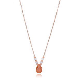 Nouvelle Tendance Quartz Goutte Conception Pour Fille Turc En Gros 925 Mode en Argent Sterling Pendentif - Product Image 1
