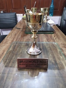 ศักดิ์สิทธิ์ CHALICE ทำจากทองเหลืองคริสตจักรอุปกรณ์ Brassworld อินเดีย - Product Image 6
