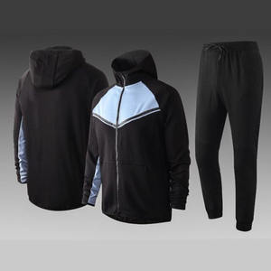 Ensemble survêtement unisexe, grande taille, 2 pièces, pour femme, Jogging, hiver, polaire, pantalon, veste de sport - Product Image 3