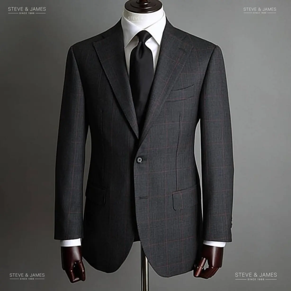 Gentlemen British Slim Fit Suit Men's Tailored Custom Business Formal Style