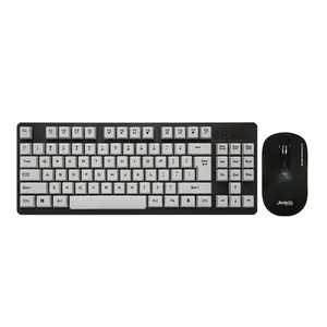 JEDEL Ultra-thin fashion Wireless Keyboard and Mouse Combo Set Silent USB Rechargeable Laptop Computer mouse combination set