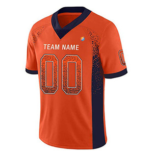 Maillot de football américain pour équipe adulte, couleur orange, Formula1 Industries FI-8010, antibactérien, respirant, séchage rapide - Product Image 1
