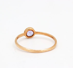 แหวนพลอยแทนซาไนต์ชุบทองคำแท้จากธรรมชาติ Memoria Jewels เงินแท้ 925 เครื่องประดับทำมือ ขายส่ง รับรองคุณภาพ - Product Image 4