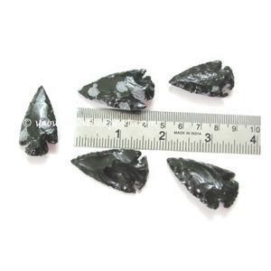 ลูกศรสีดำ Obsidian ขายส่งเกล็ดหิมะธรรมชาติ Obsidian Arrowheads 1.50 - Product Image 2
