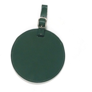 Étiquettes de bagages en cuir véritable, de haute qualité, avec Logo personnalisé, vert, pour bagages - Product Image 1