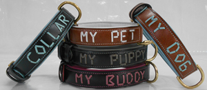 ปลอกคอสุนัขหนังแท้คุณภาพดีเยี่ยม ดีไซน์หรูหรา พรีเมียม ตกแต่งหมุดเหล็กและทองเหลือง ถักมืออย่างประณีต บุด้วยวัสดุนุ่ม - Product Image 4