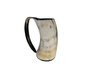 High Quality Buffalo Horn Polished <b>Large</b> Size Horn <b>Mug</b> with Long Handle <b>Mug</b> Drink Ware Horn Product - Product Image 3