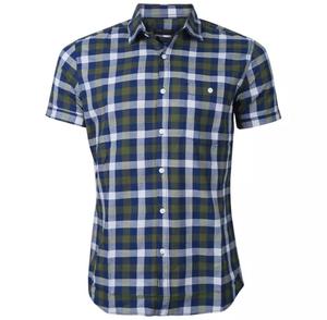 เสื้อผ้าฝ้ายแขนสั้นสำหรับผู้ชายเสื้อลายทางคอลเลกชั่นขายส่งจากบังคลาเทศดีไซน์ OEM - Product Image 1