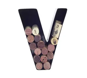ที่วางจุกไวน์โลหะ Monogram ตัวอักษร V ผู้ผลิตที่กําหนดเองต่ําขั้นต่ําราคาโรงงานทําด้วยมือ - Product Image 1